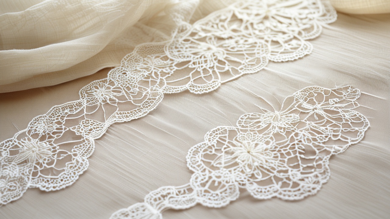 Amostras de bordado sobre linho